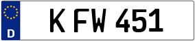 Trailer License Plate